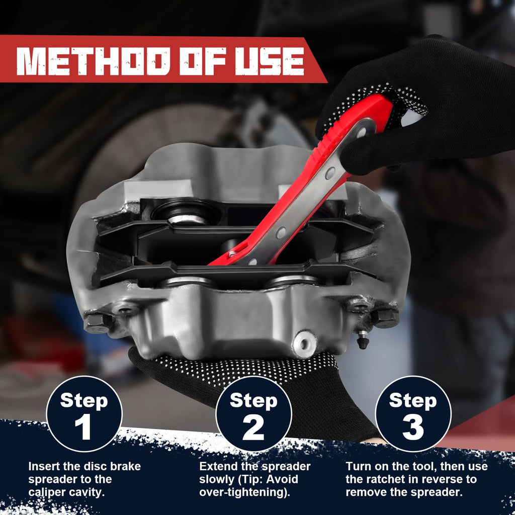 Brake Caliper Compression Tool with 2 Steel Plates A2766