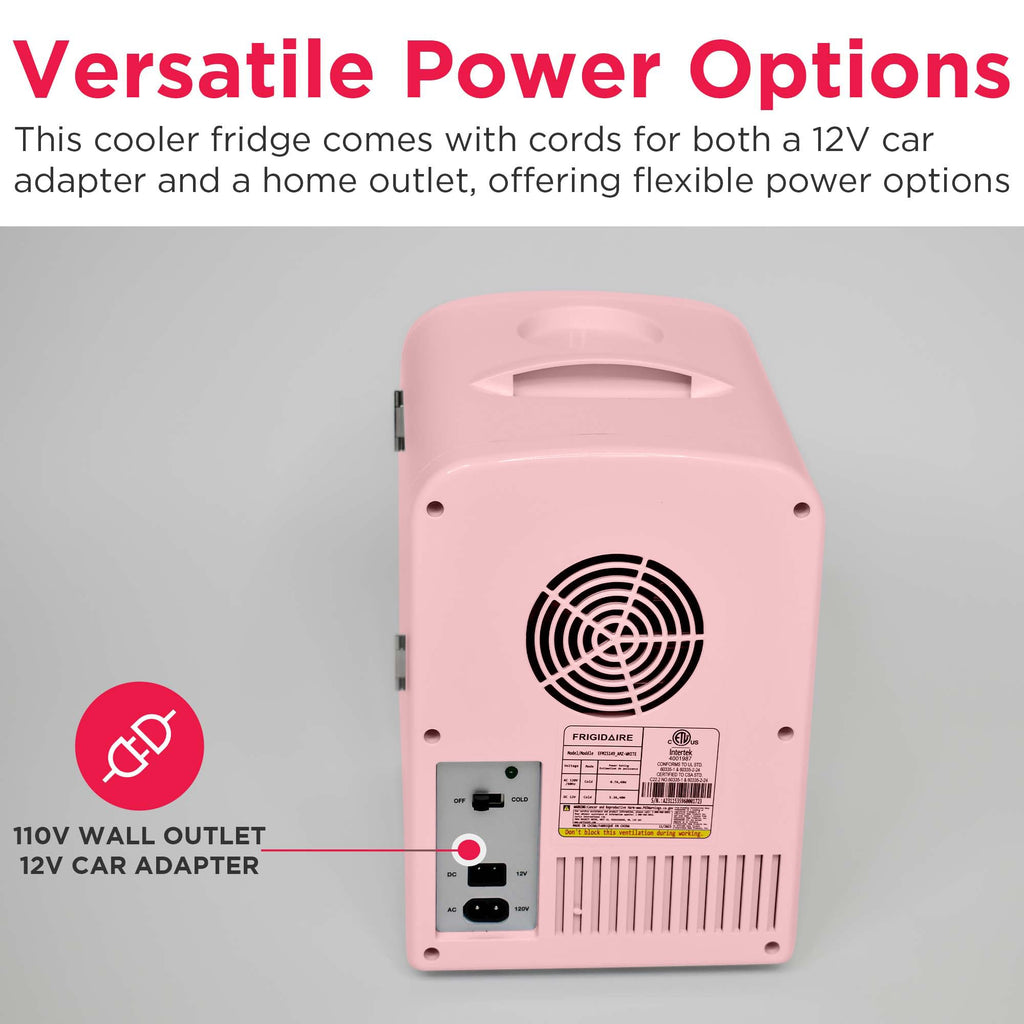 Mini Portable Compact Personal Fridge, 4 Liter Capacity, Pink H939326