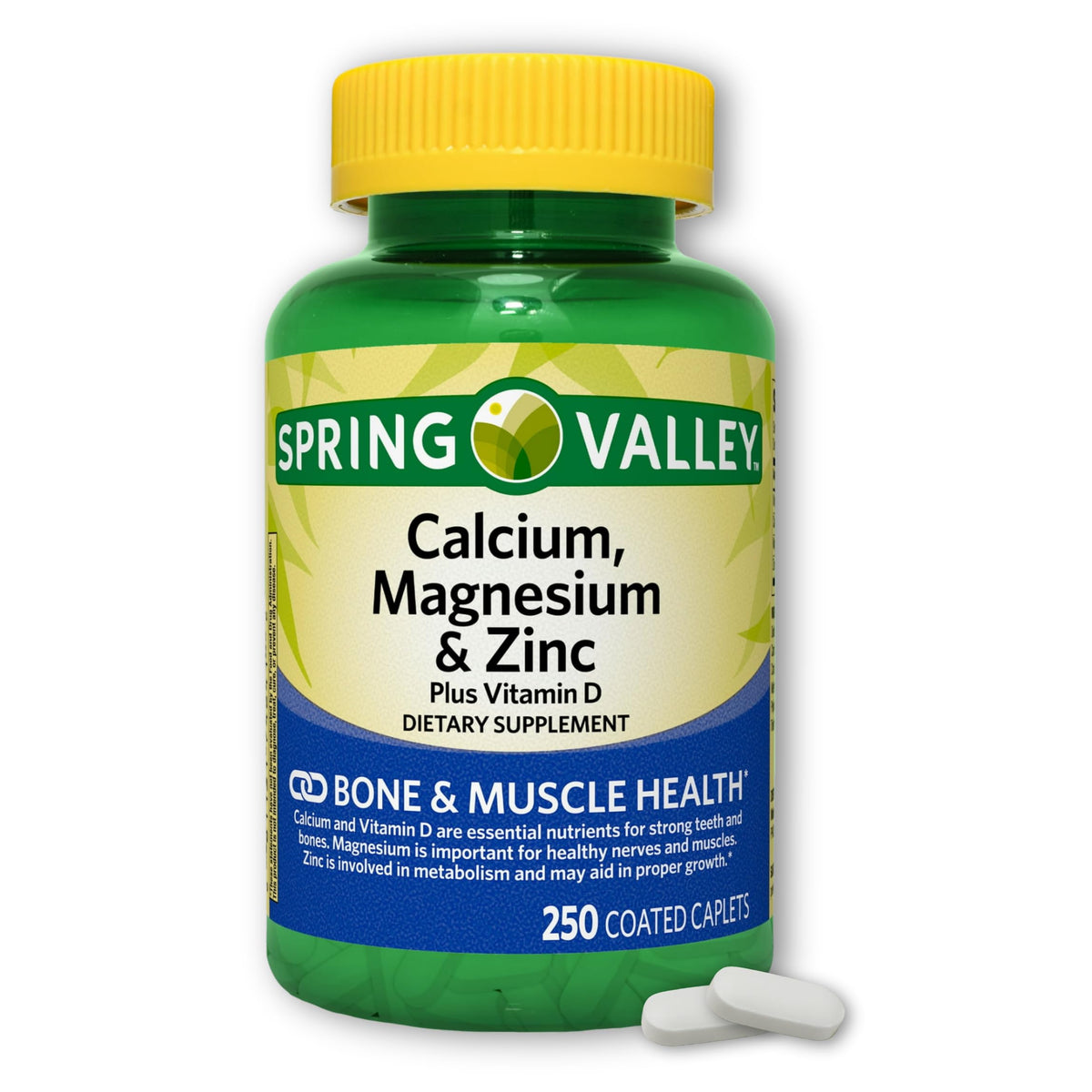 Calcium Magnesium Zinc with D3 Caplets 250ct Y35395