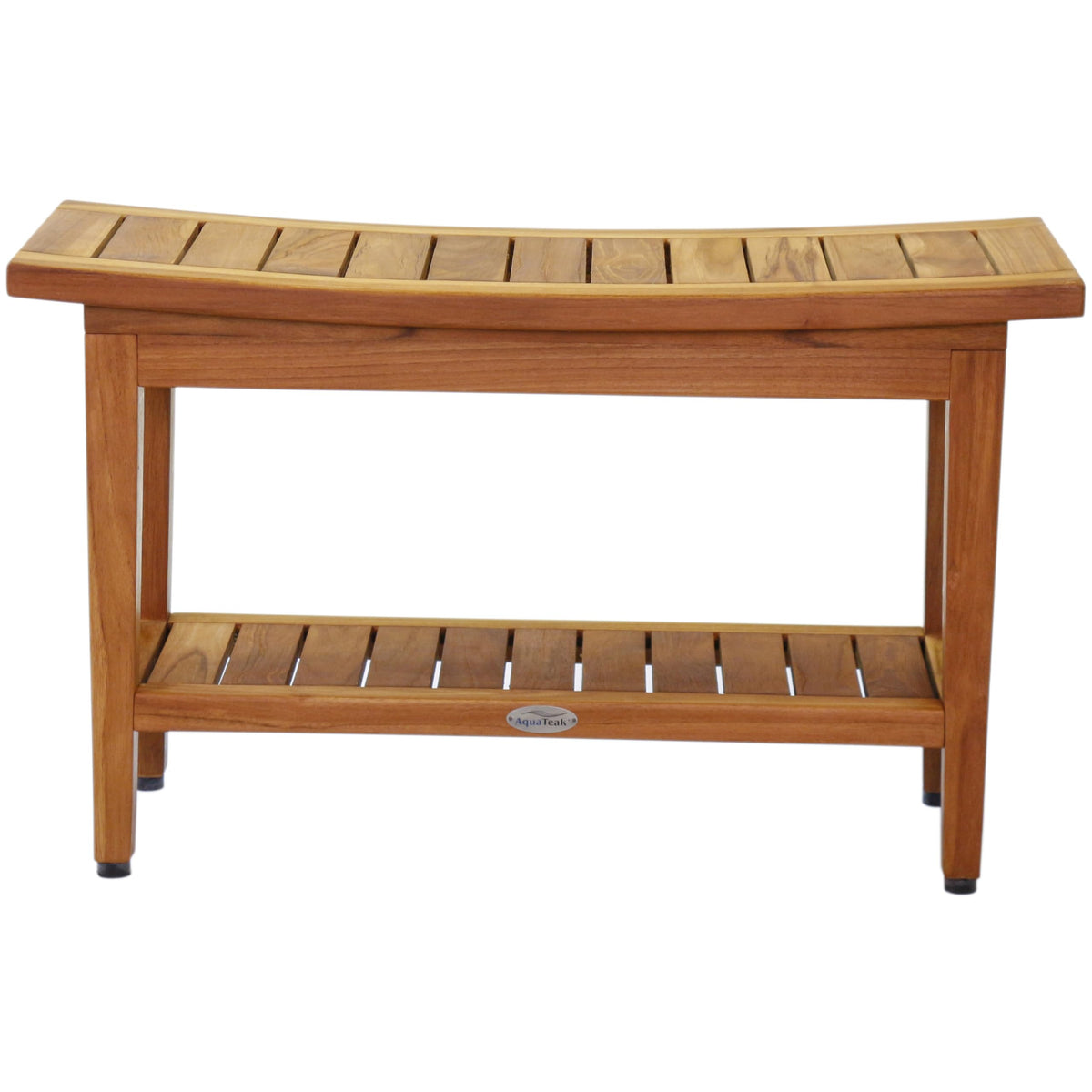 30" Teak Shower Bench with Shelf B69743
