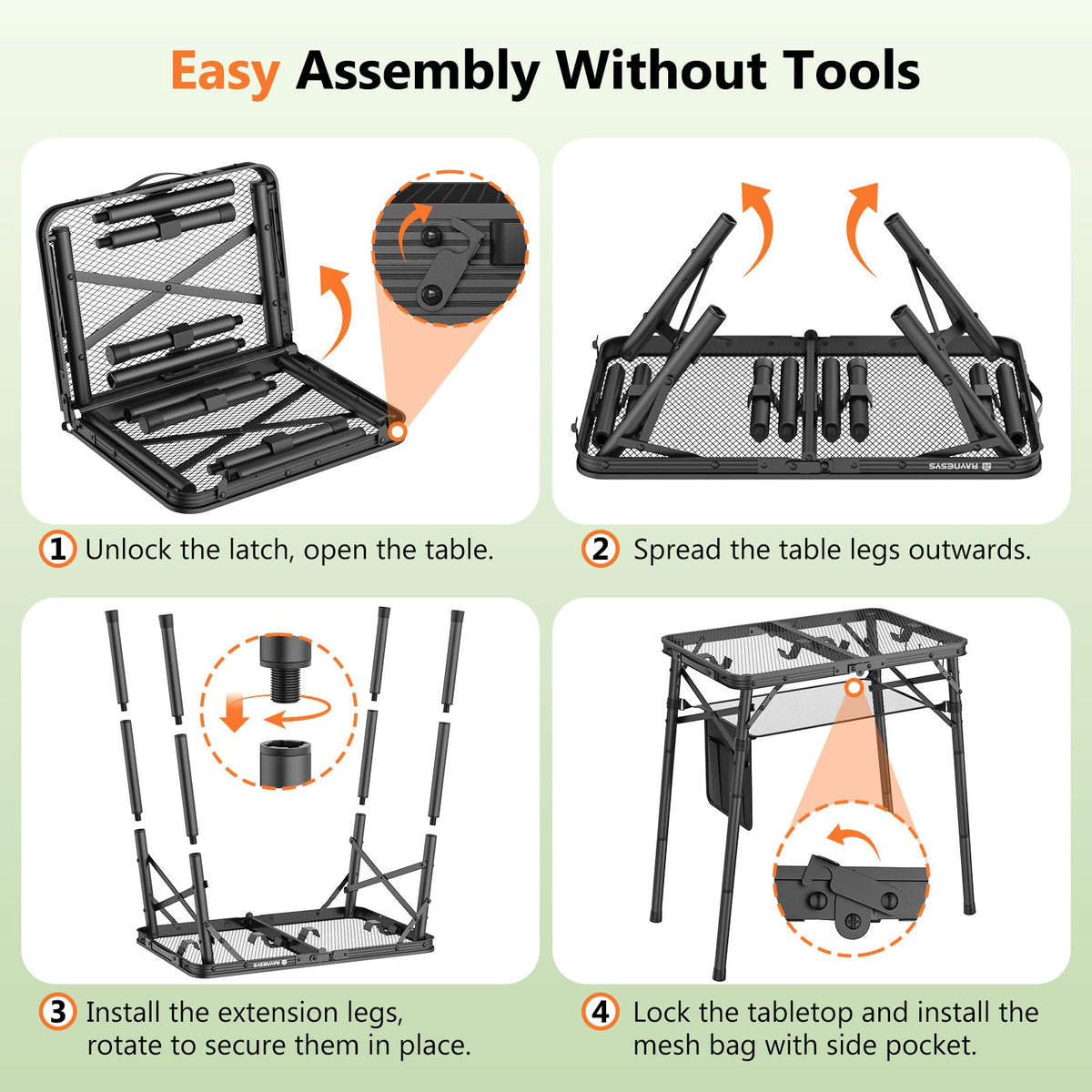 Portable Folding Grill Table R372517