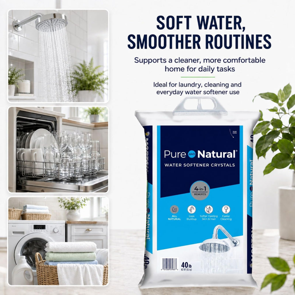 Water Softener Salt Crystals 40 lb 3 Pack A416