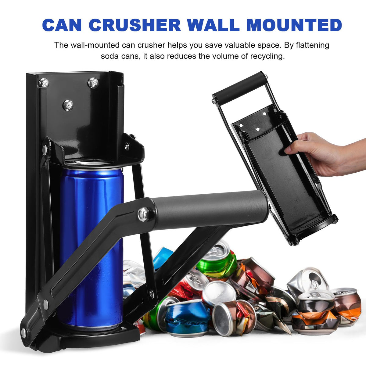 Stainless Steel Wall Mounted Can Crusher D757