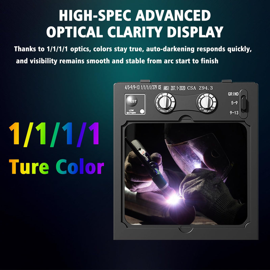 Auto Darkening Welding Helmet with LED Light X245309
