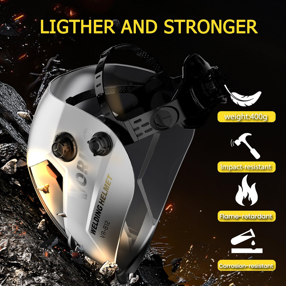 Auto Darkening Welding Helmet with LED Light X245309