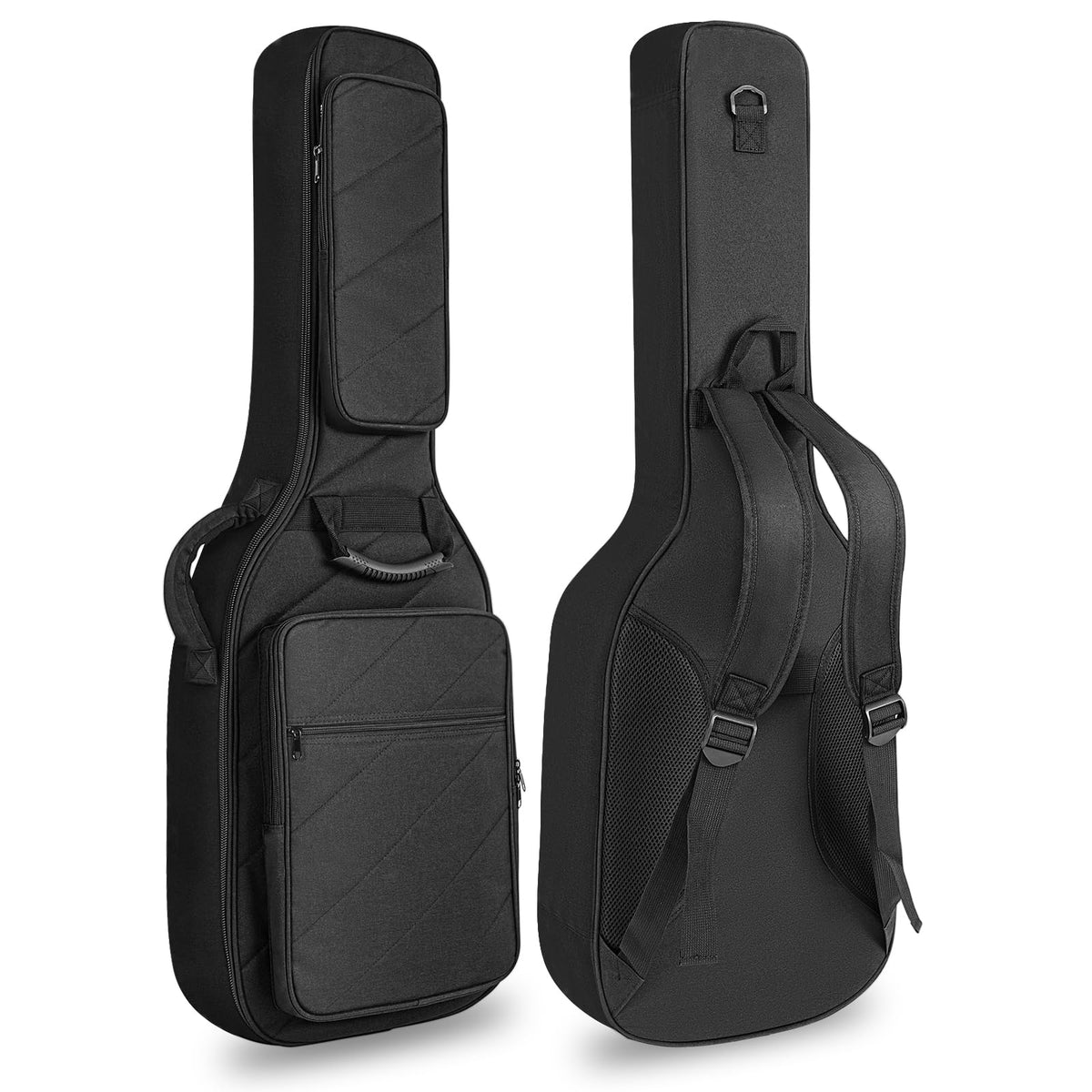 Electric Guitar Case with 0.7 Inch Thick Padding 3 Pockets W7819