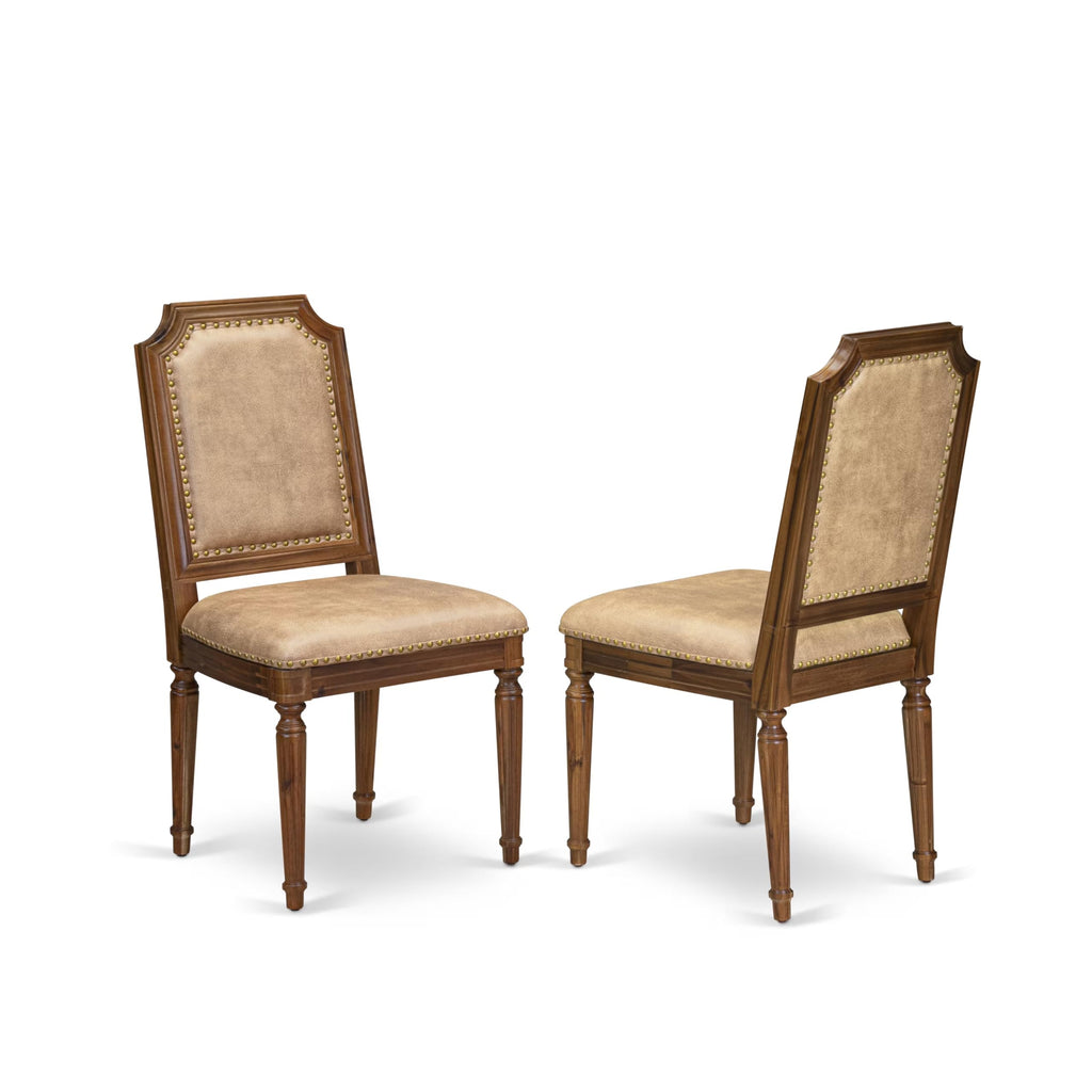9 Piece Dining Table and 8 Beige Polyester Fabric Chairs T119330