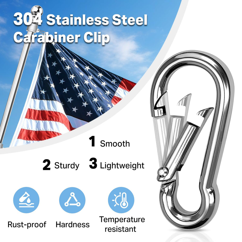 6FT 304 Stainless Steel Flag Pole C74813