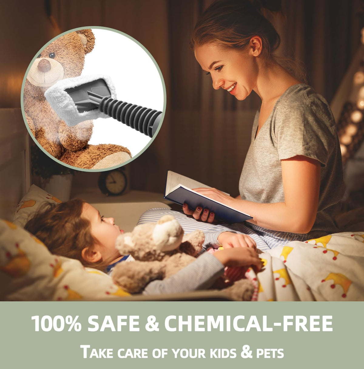 Handheld Pressurized Steam Cleaner with 13 Accessories V8663