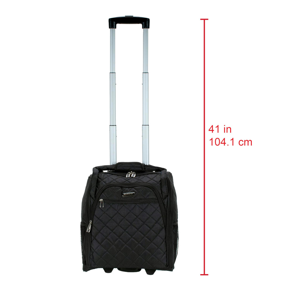 Black Wheeled Underseater Carry-On Luggage H205