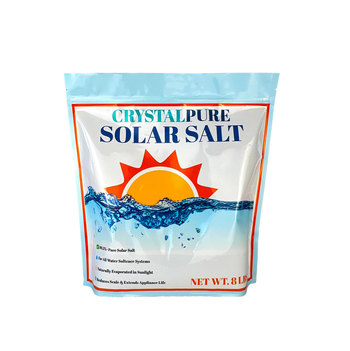 8 lb 99.5% Evaporated Salt Water Softener Crystals Y654