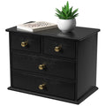 Oak Wooden Desk Organizer with Drawers Y525