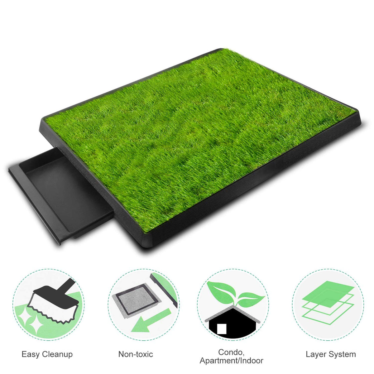 Indoor Dog Toilet with Artificial Grass 25" x 20" R5573