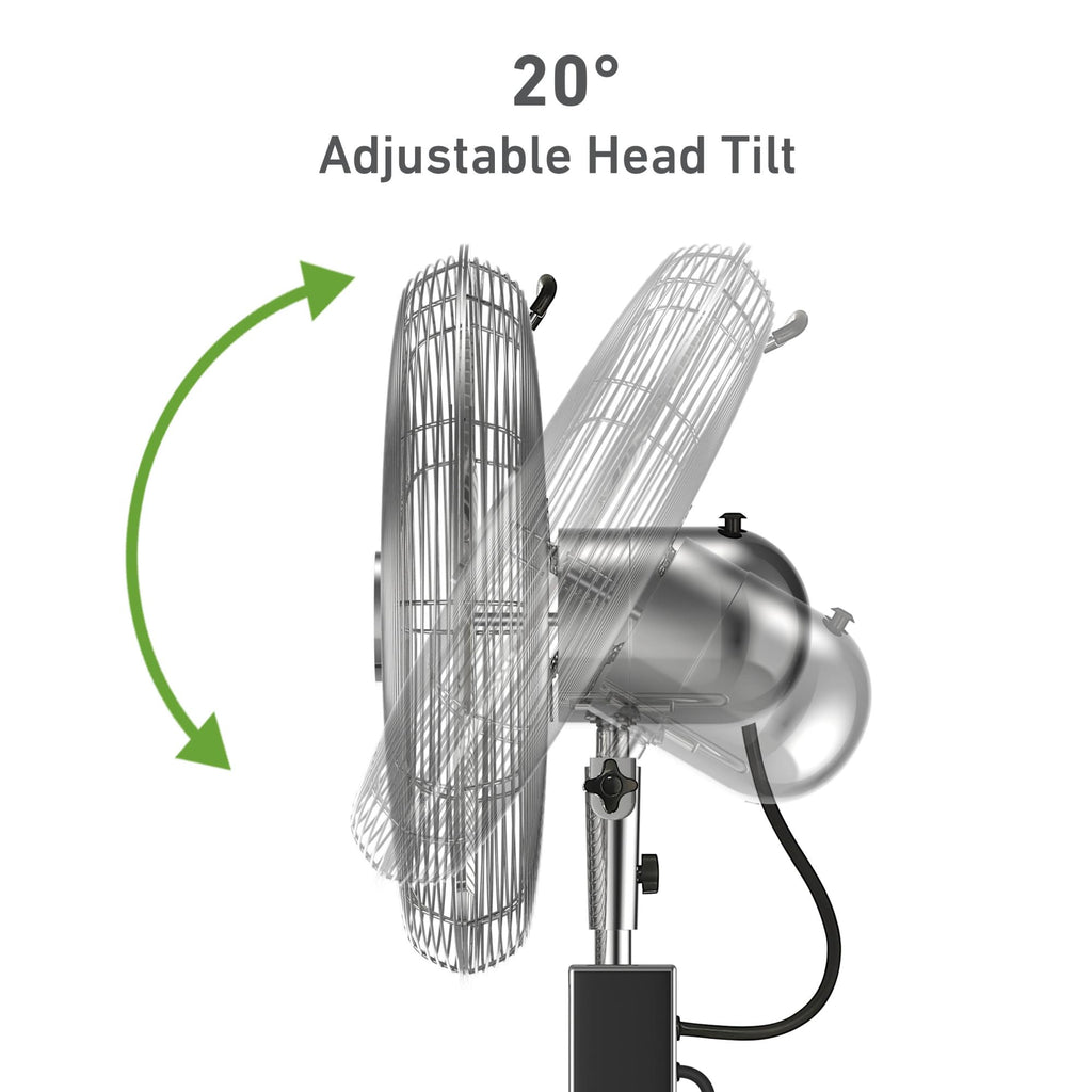 16" Digital Metal Stand Fan 3-Speed Oscillation I278820