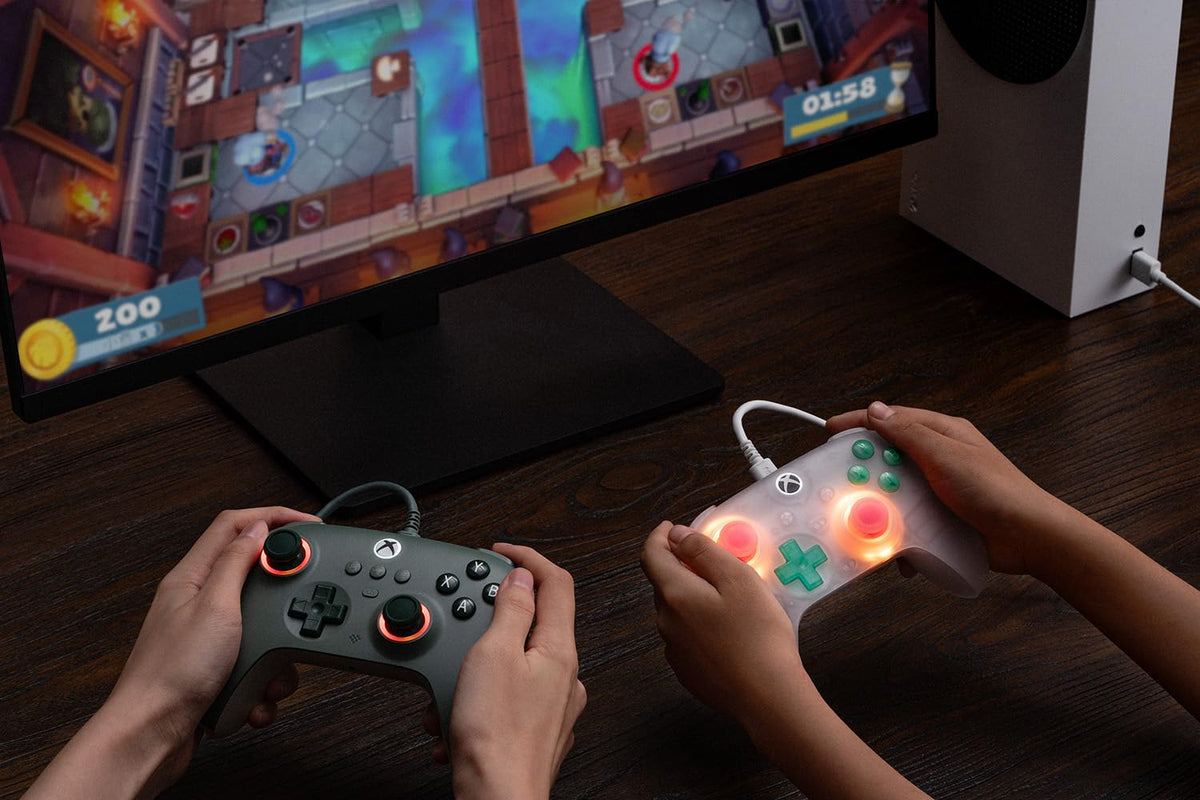 Wired Controller with RGB Lighting, Hall Effect Joysticks and Triggers, Translucent Pink A968575