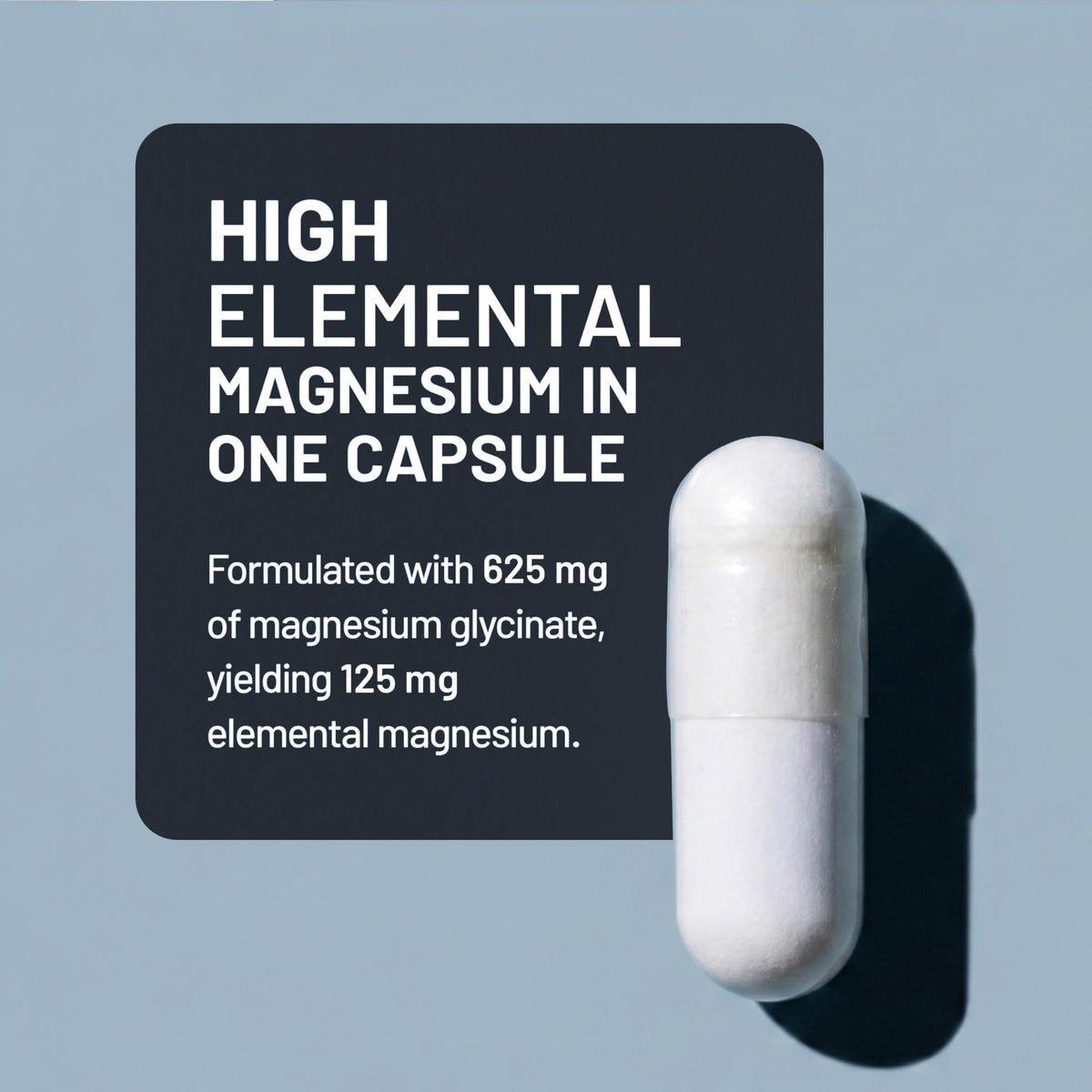 Magnesium Glycinate 625 mg Vegan 30 Capsules A145190