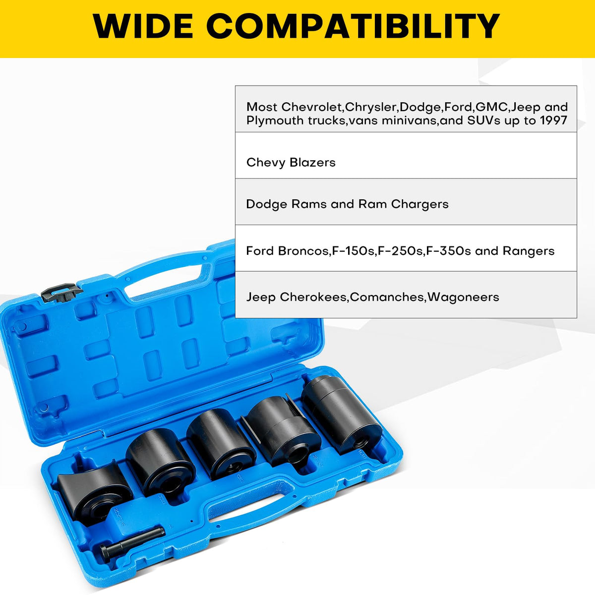 14PCS Ball Joint Remover Installer Adapter Tool Set I23263