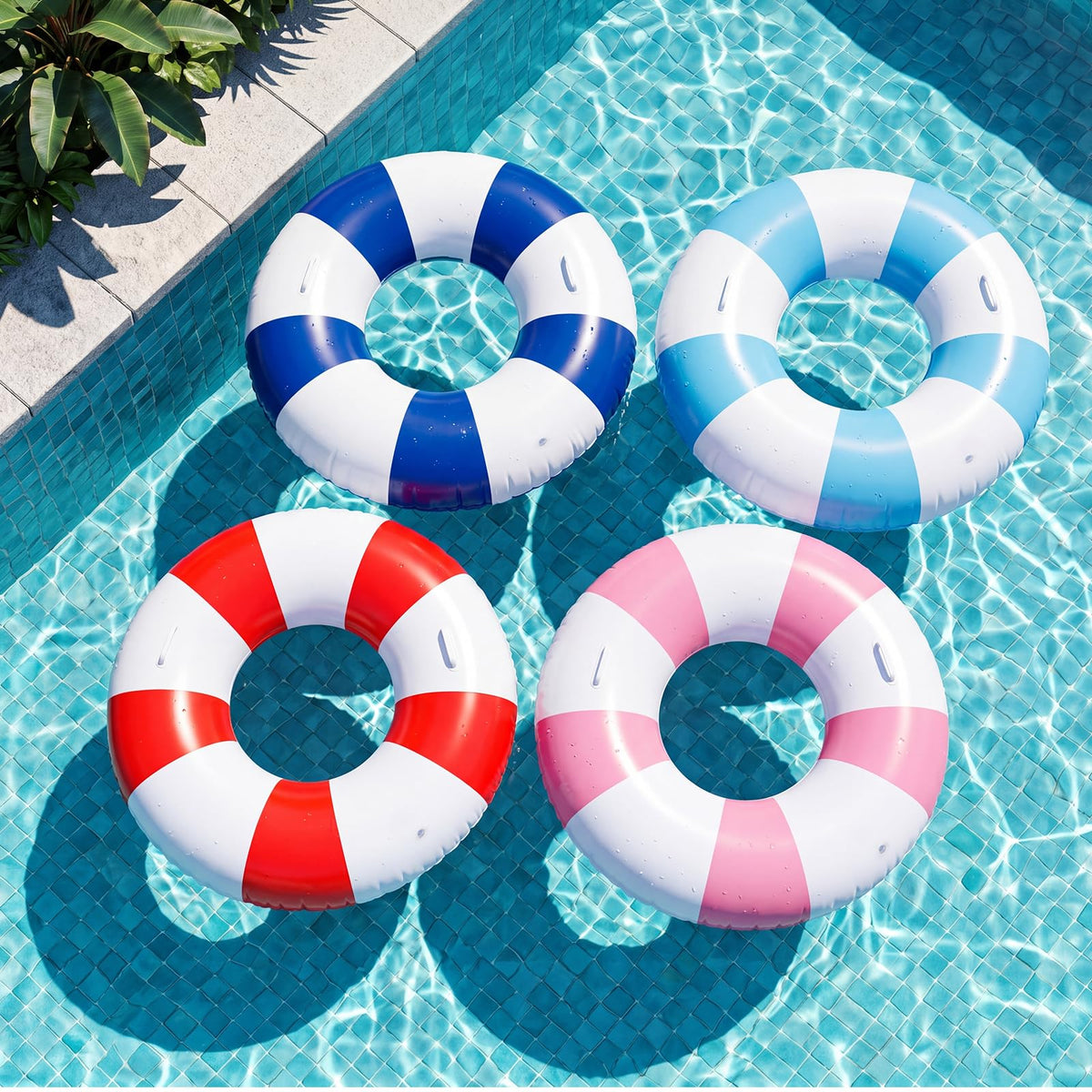 Inflatable Pool Floats 4 Pack X901737