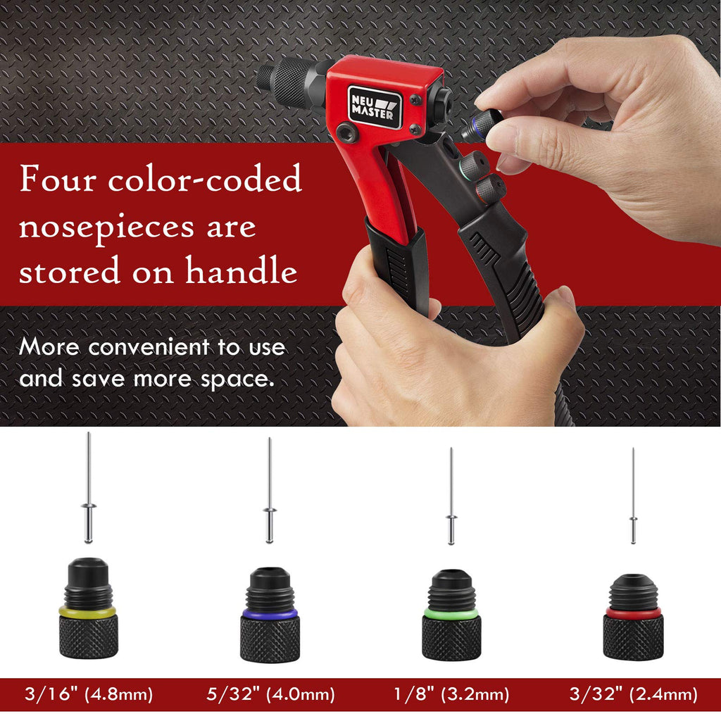 Rivet Gun Tool Kit with 200 Rivets V551