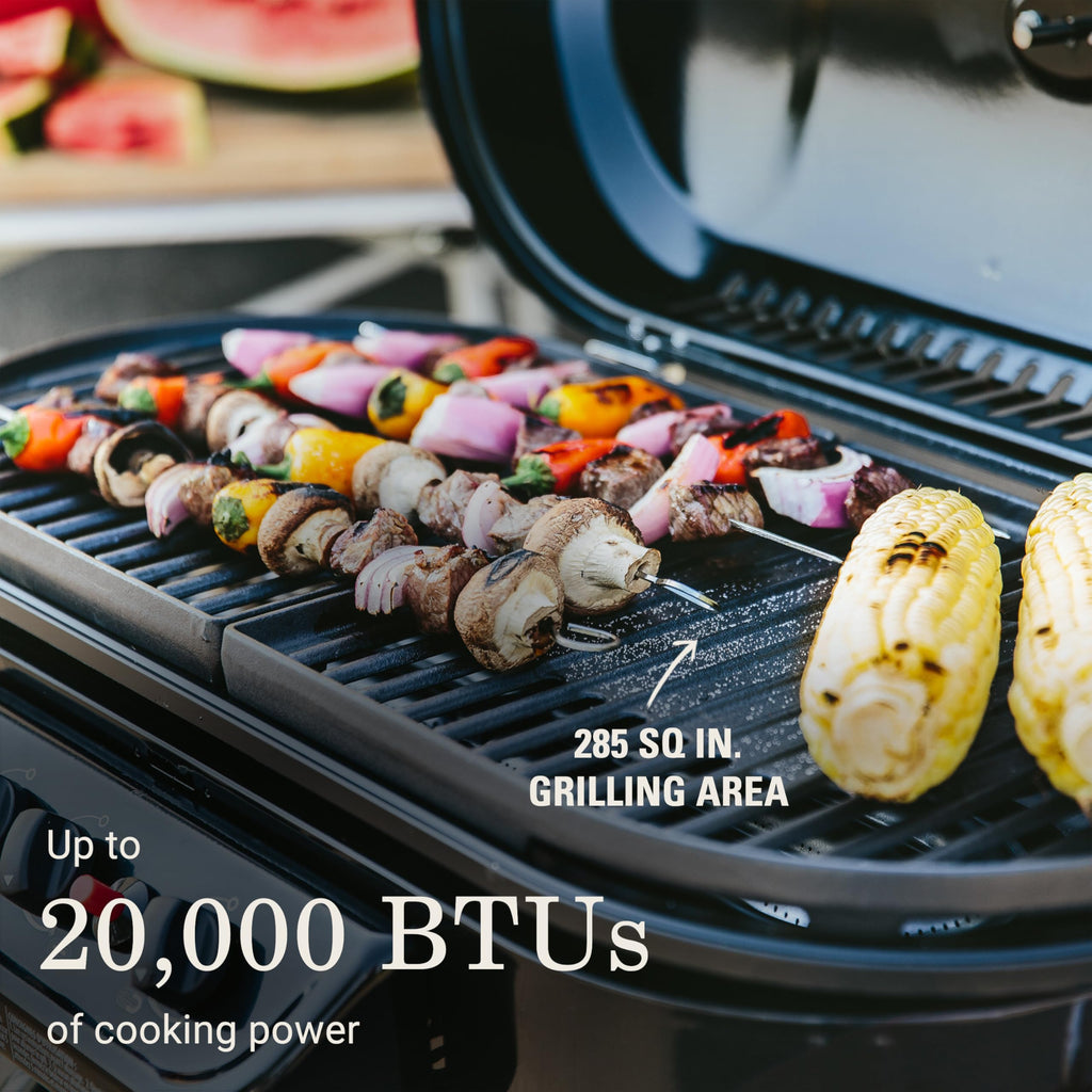 Portable Propane Grill, 3 Burners, Red Z902