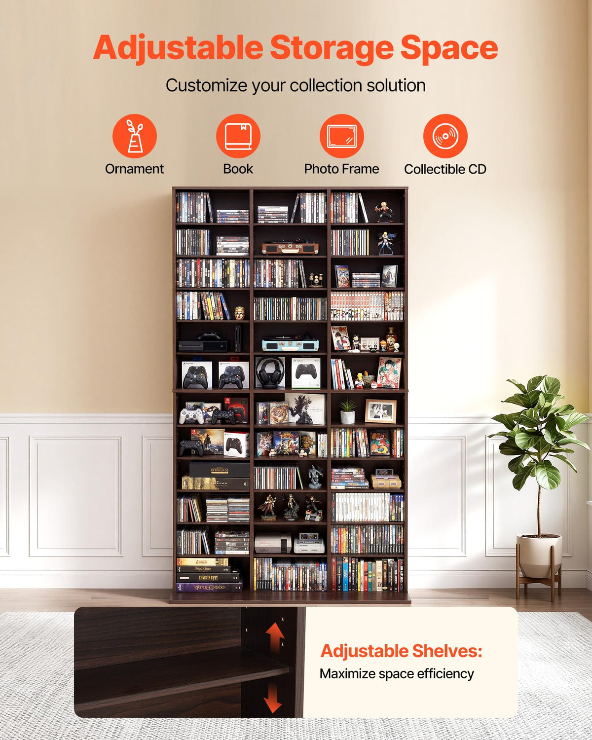 12-Tier Media Storage Cabinet R4490