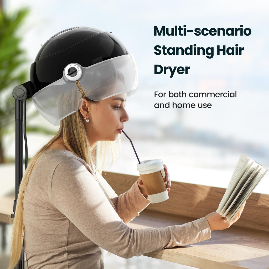 Ionic Hooded Hair Dryer 1875W Gray F53814
