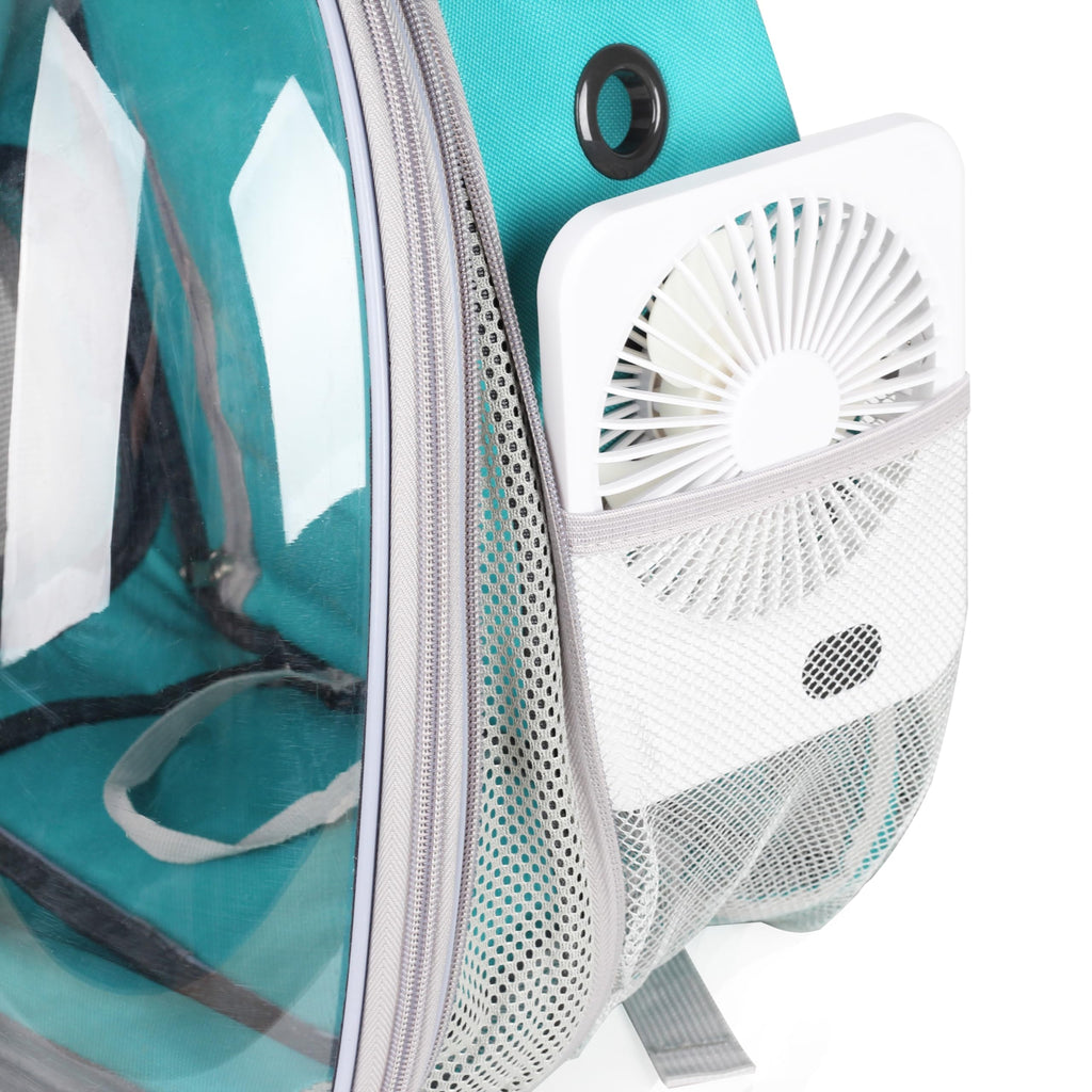Expandable Cat Backpack with Mini Fan O431