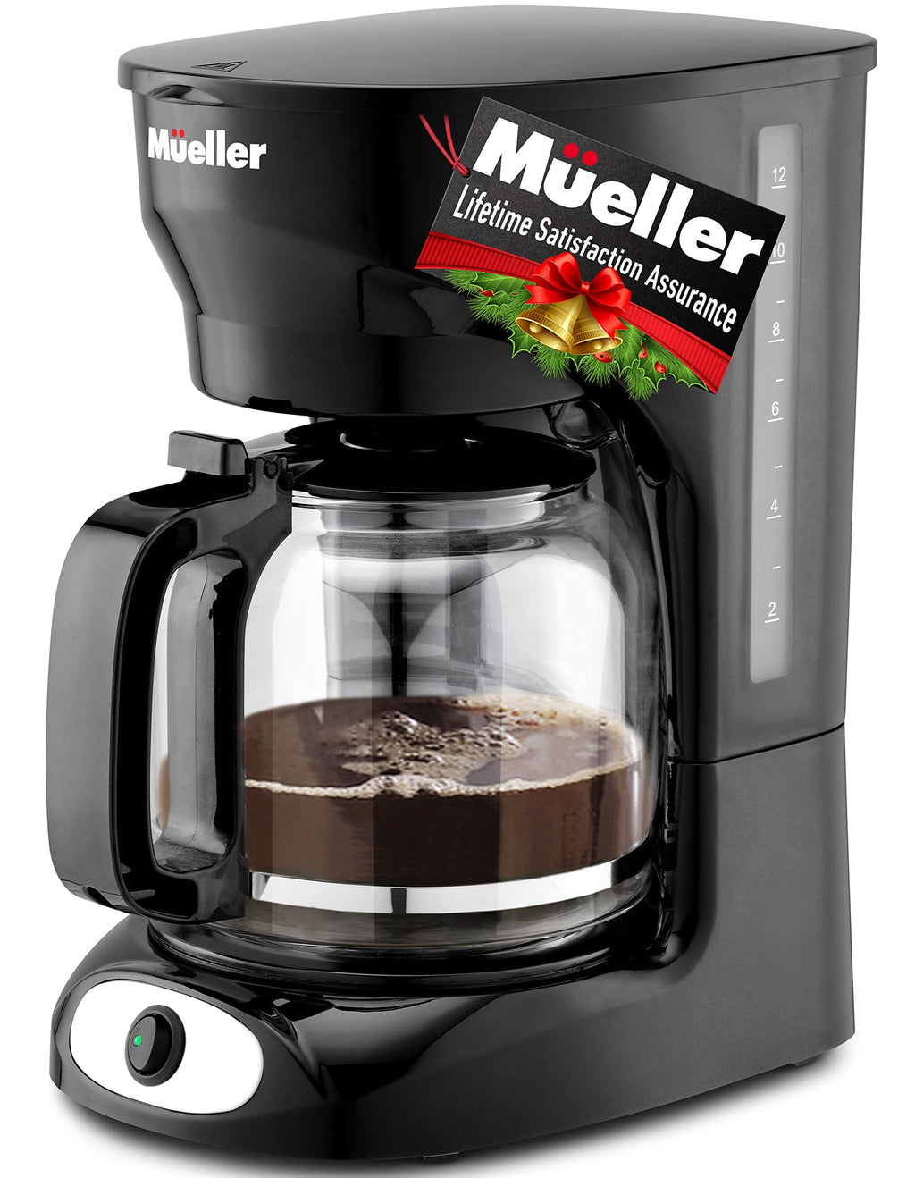 12-Cup Drip Coffee Maker with Glass Carafe B527