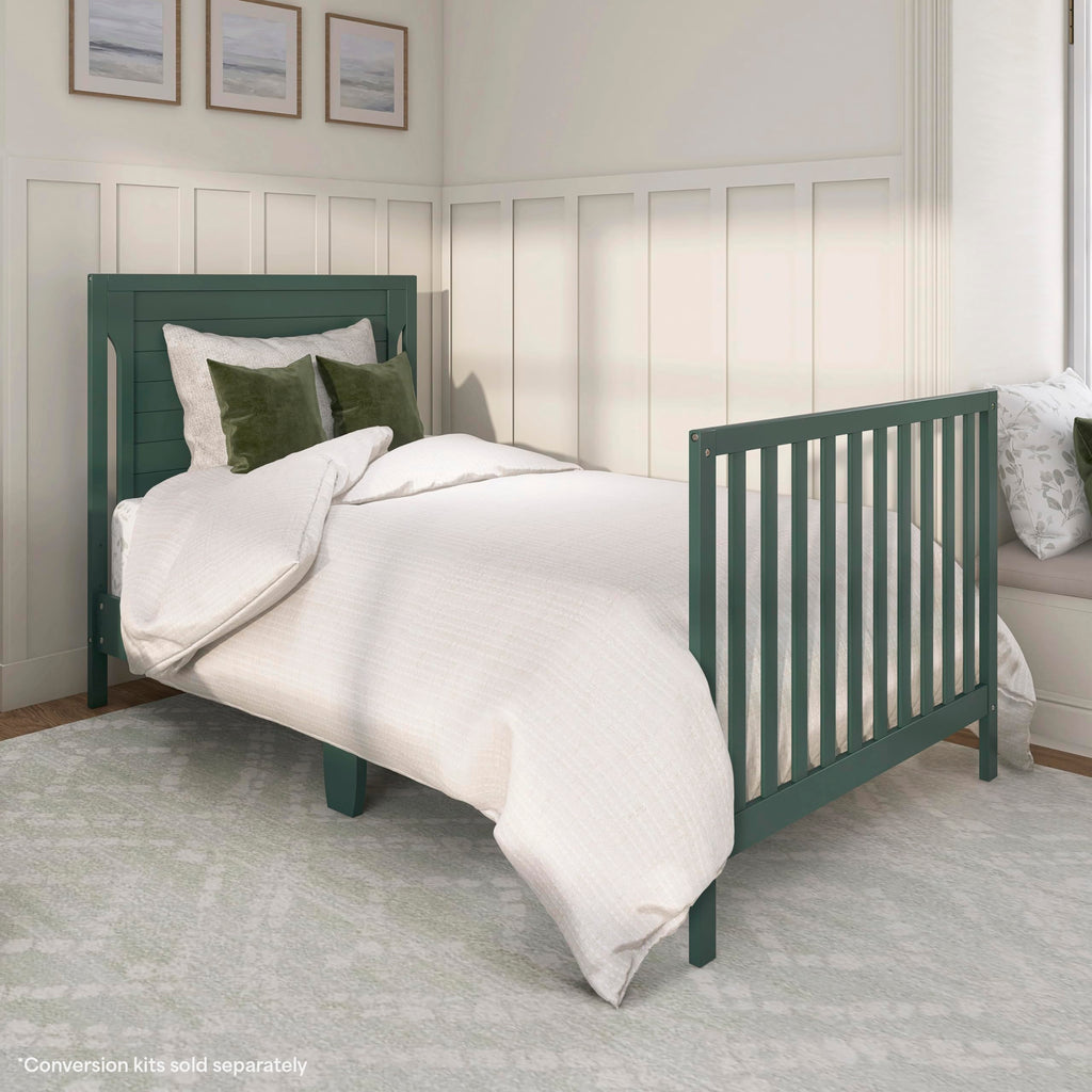 4-in-1 Convertible Mini Baby Crib with Mattress Pad B5778
