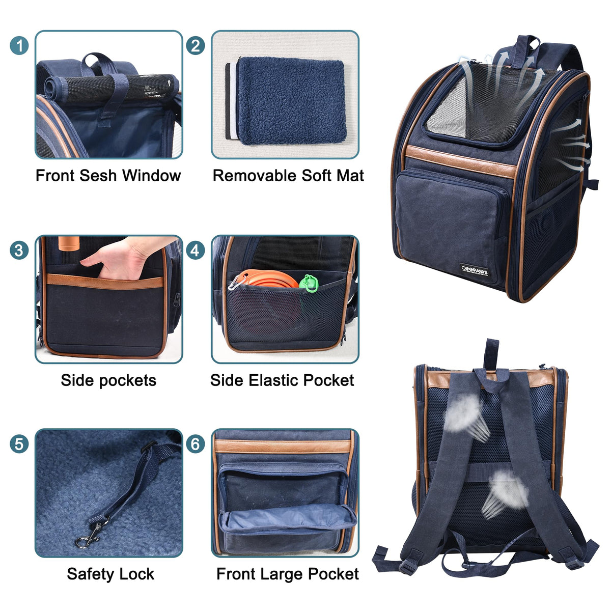 Pet Backpack Carrier G7148