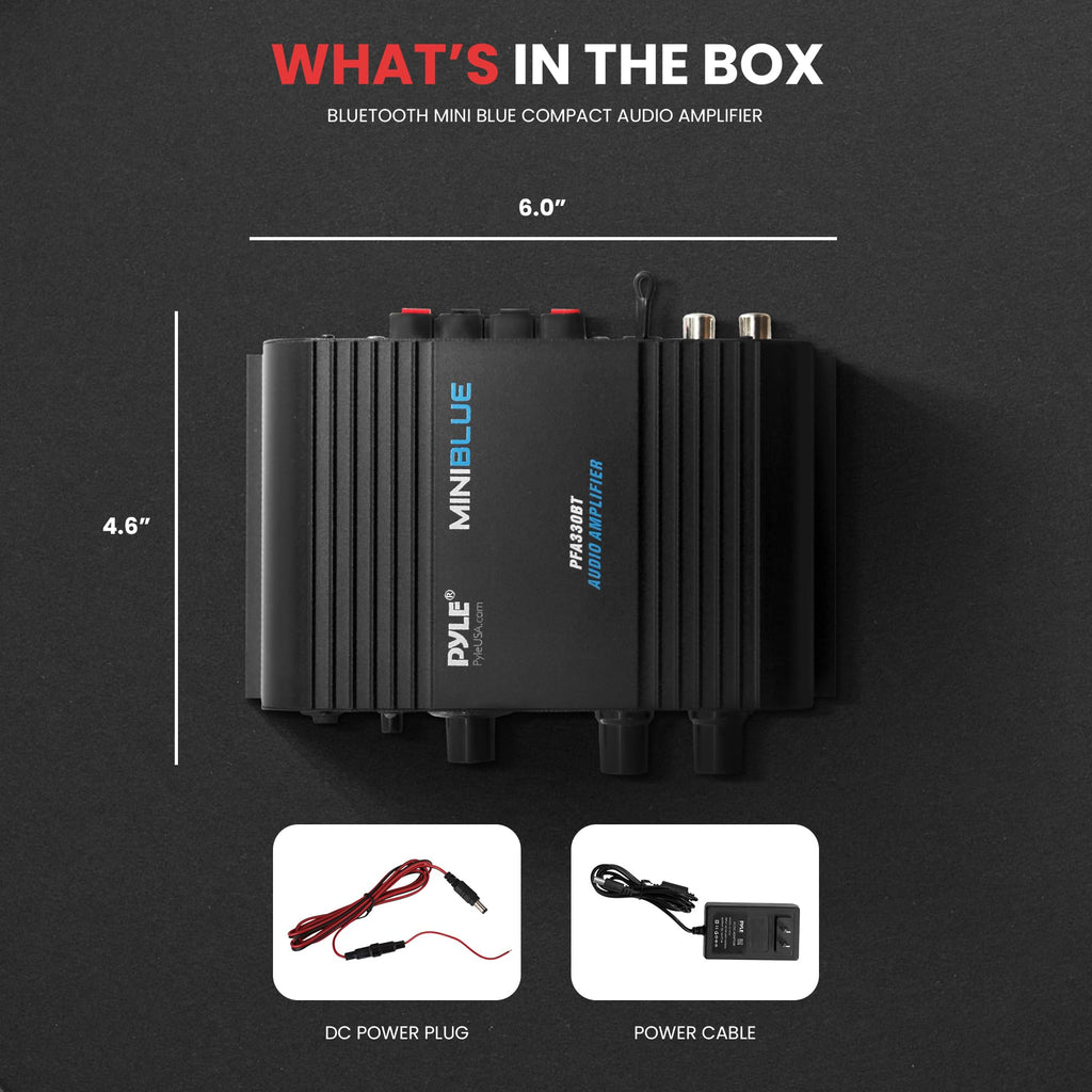 90W Dual Channel Mini Portable Power Stereo Sound Receiver H653