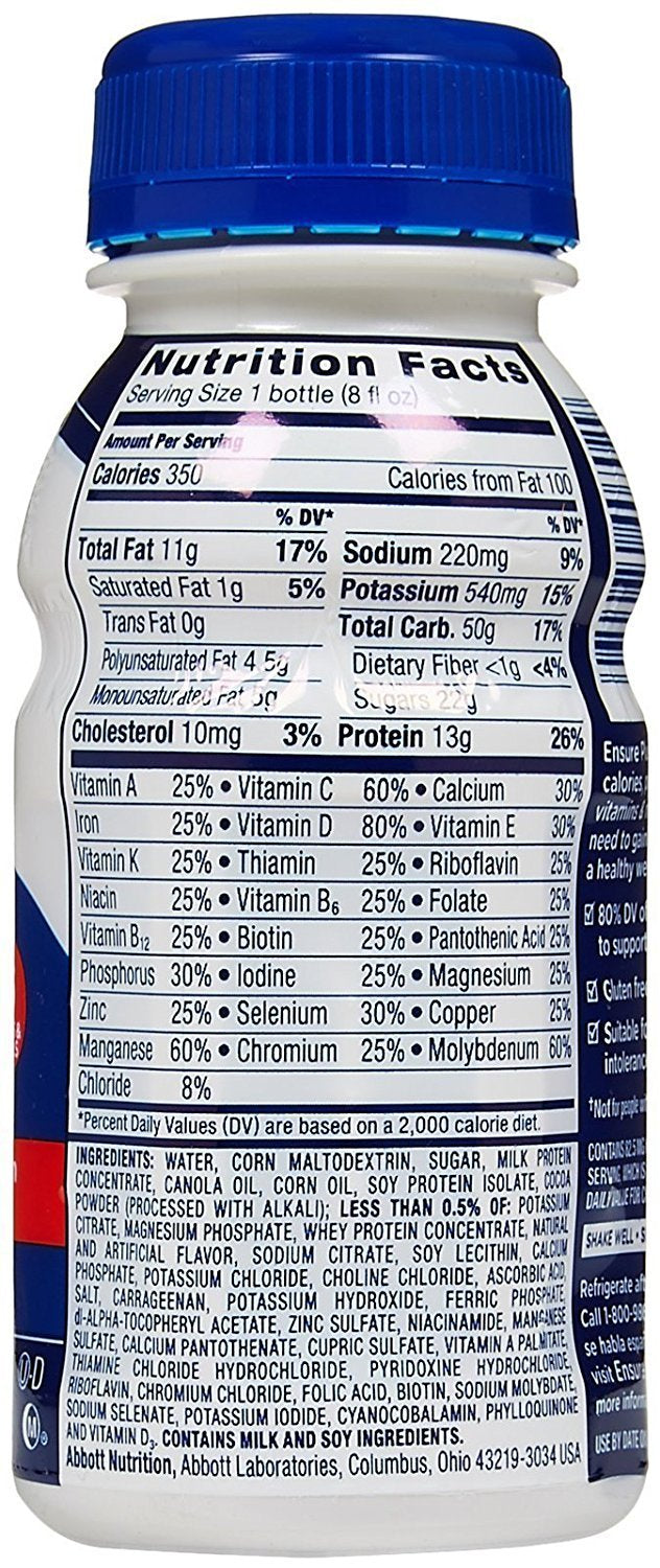 Milk Chocolate Nutrition Shake 8 oz 6 pk K346894