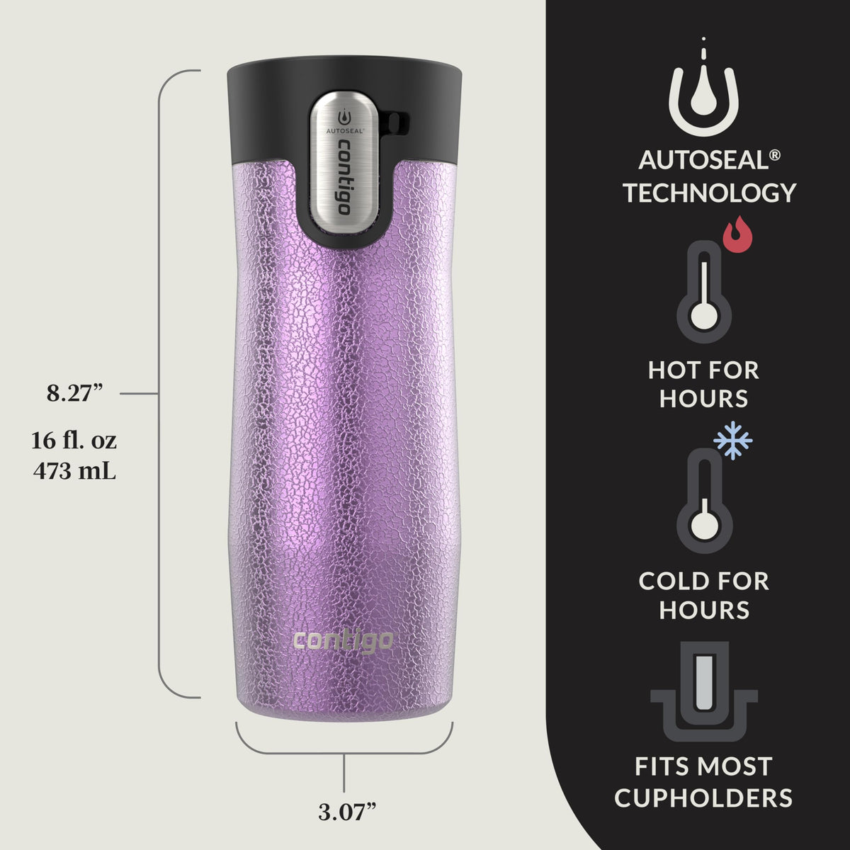 Vacuum-Insulated Stainless Steel Travel Mug 16 oz 2-Pack R789368