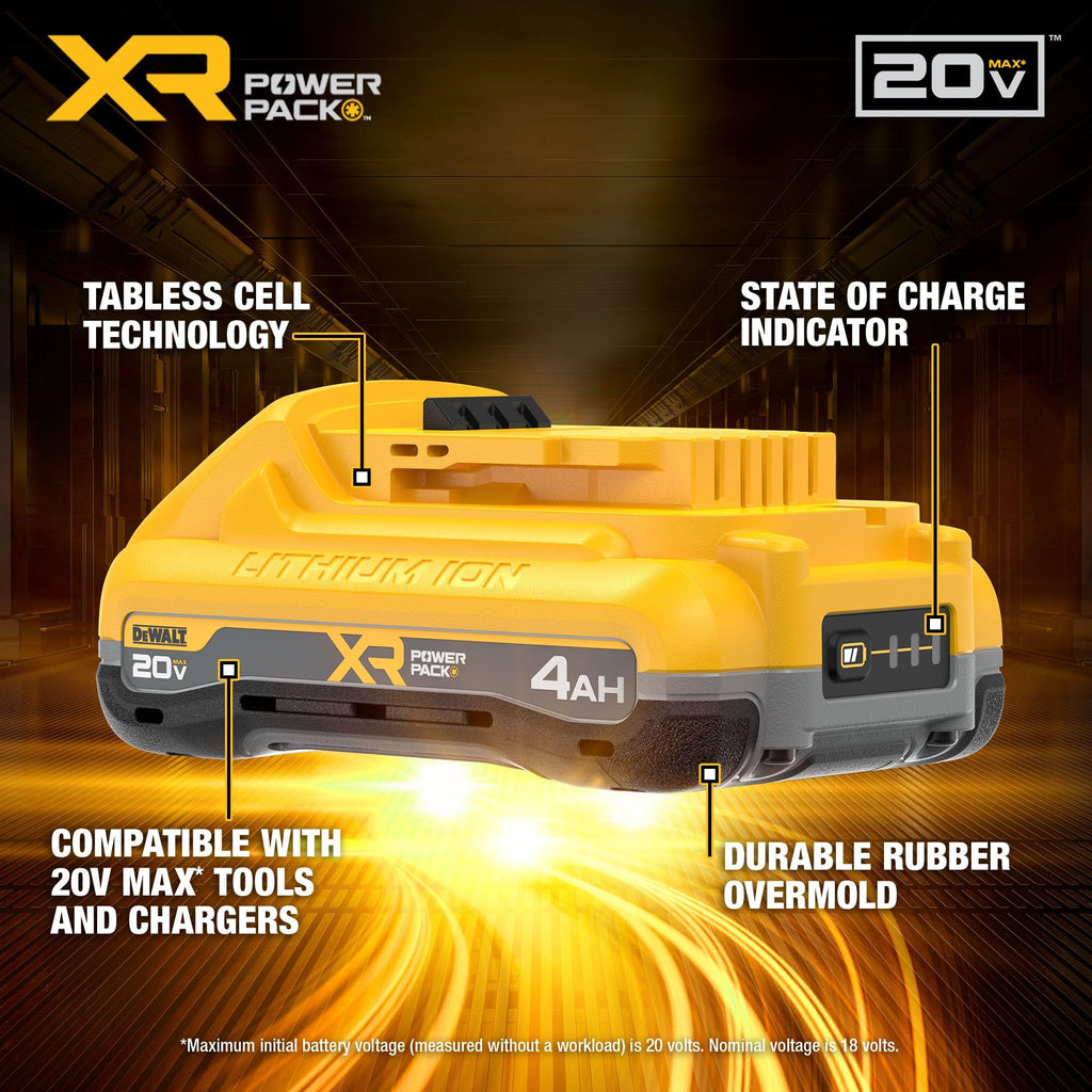 20V MAX 4Ah Lithium Ion Battery 2 PK G434867