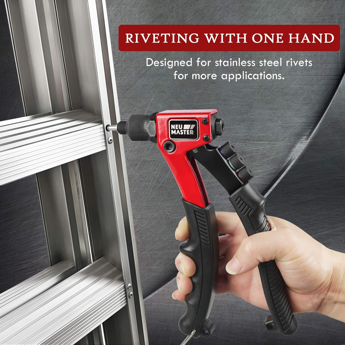 Rivet Gun Tool Kit with 200 Rivets V551