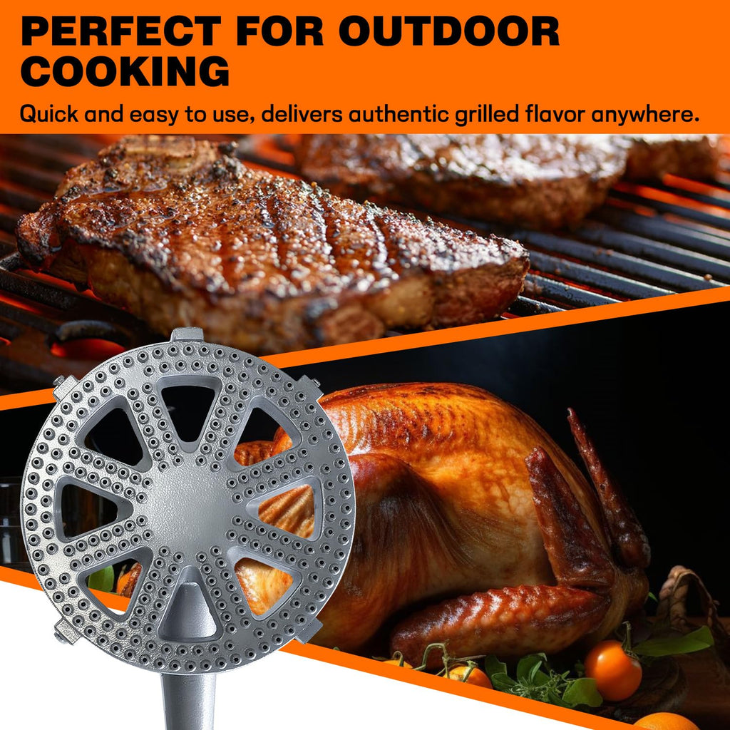 Cast-Iron Propane Burner Head with Adjustable Regulator V111526