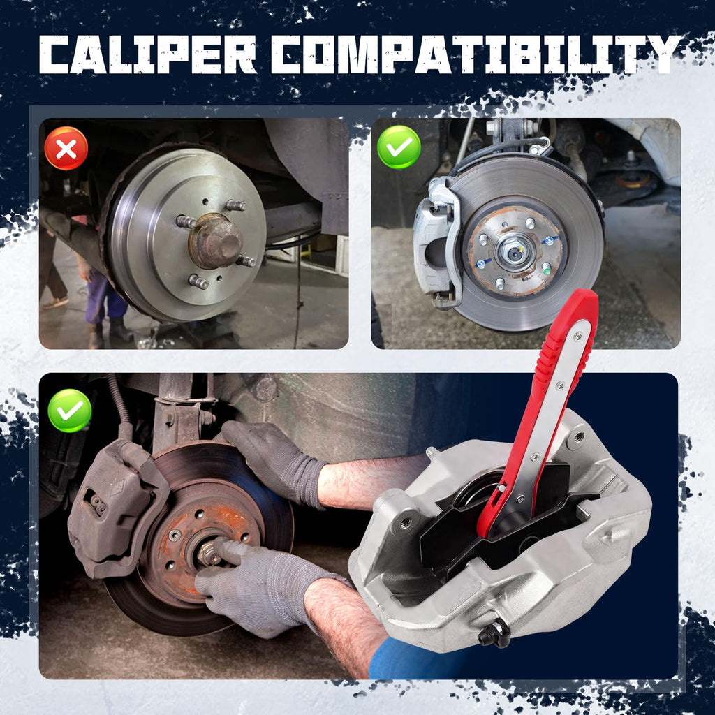 Brake Caliper Compression Tool with 2 Steel Plates A2766