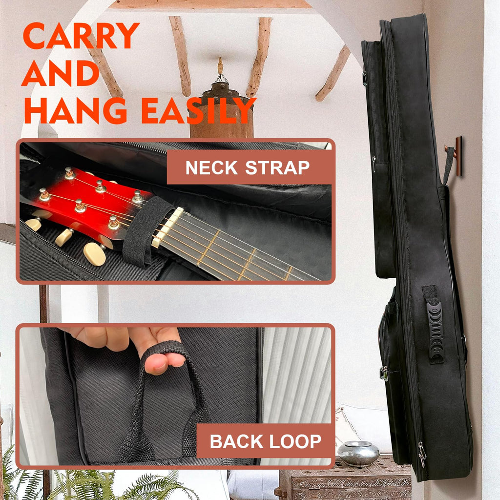 Acoustic Guitar Bag with 0.5-inch Padding (Black) P5123