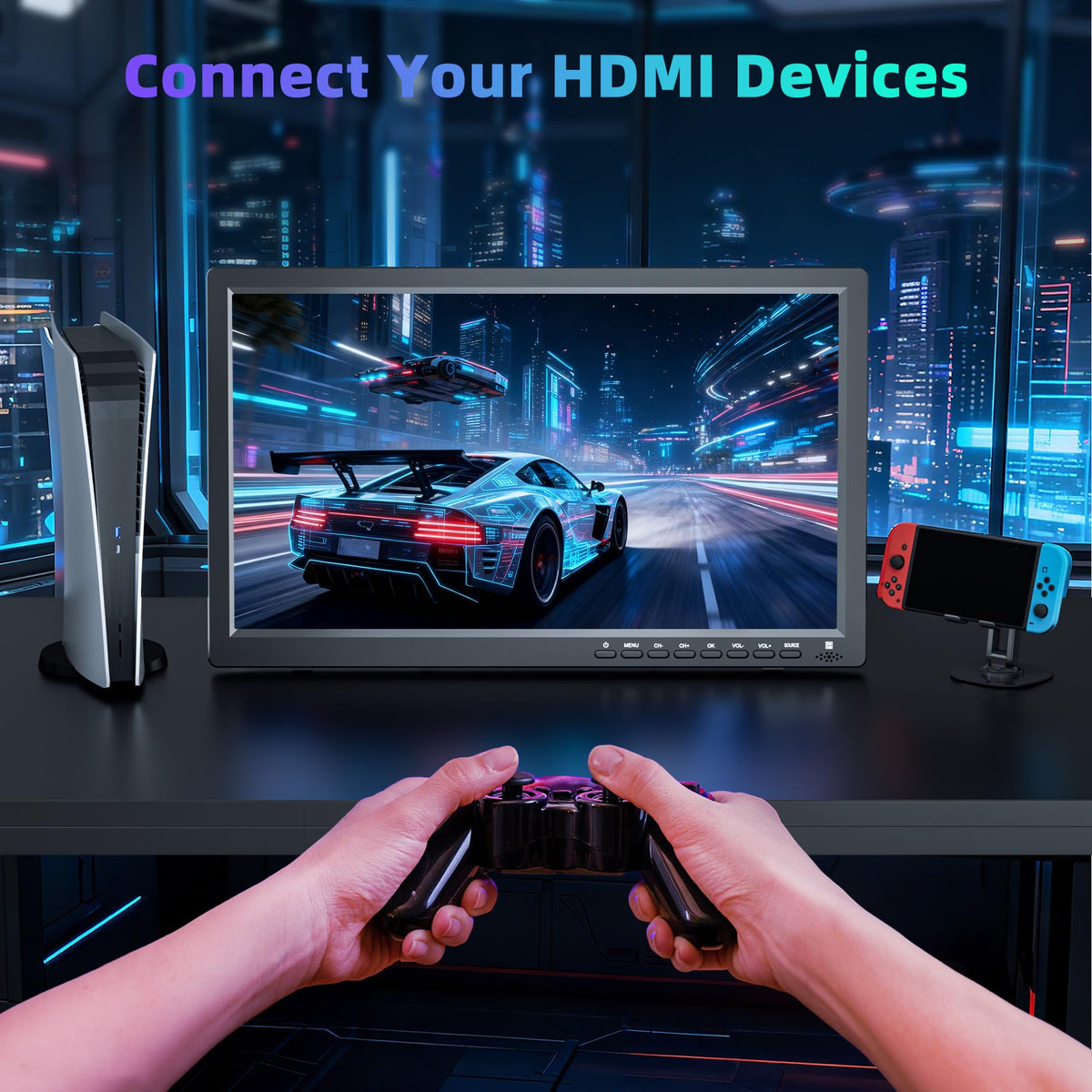 15.6 inch Portable TV with Antenna X994583