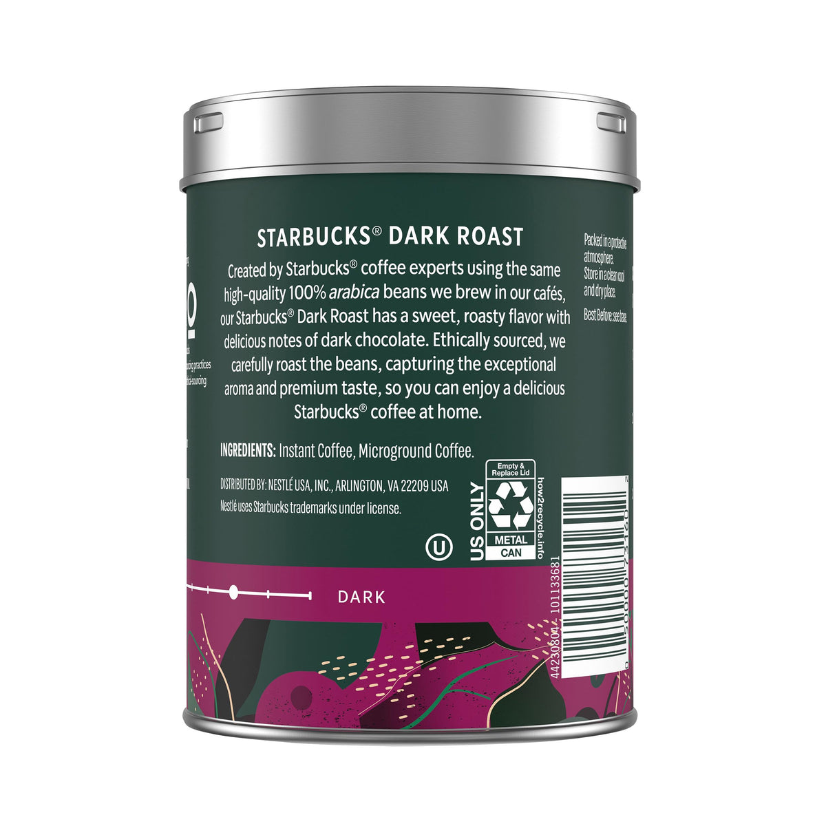 Dark Roast Instant Coffee 3 Tins 3.17 oz V216