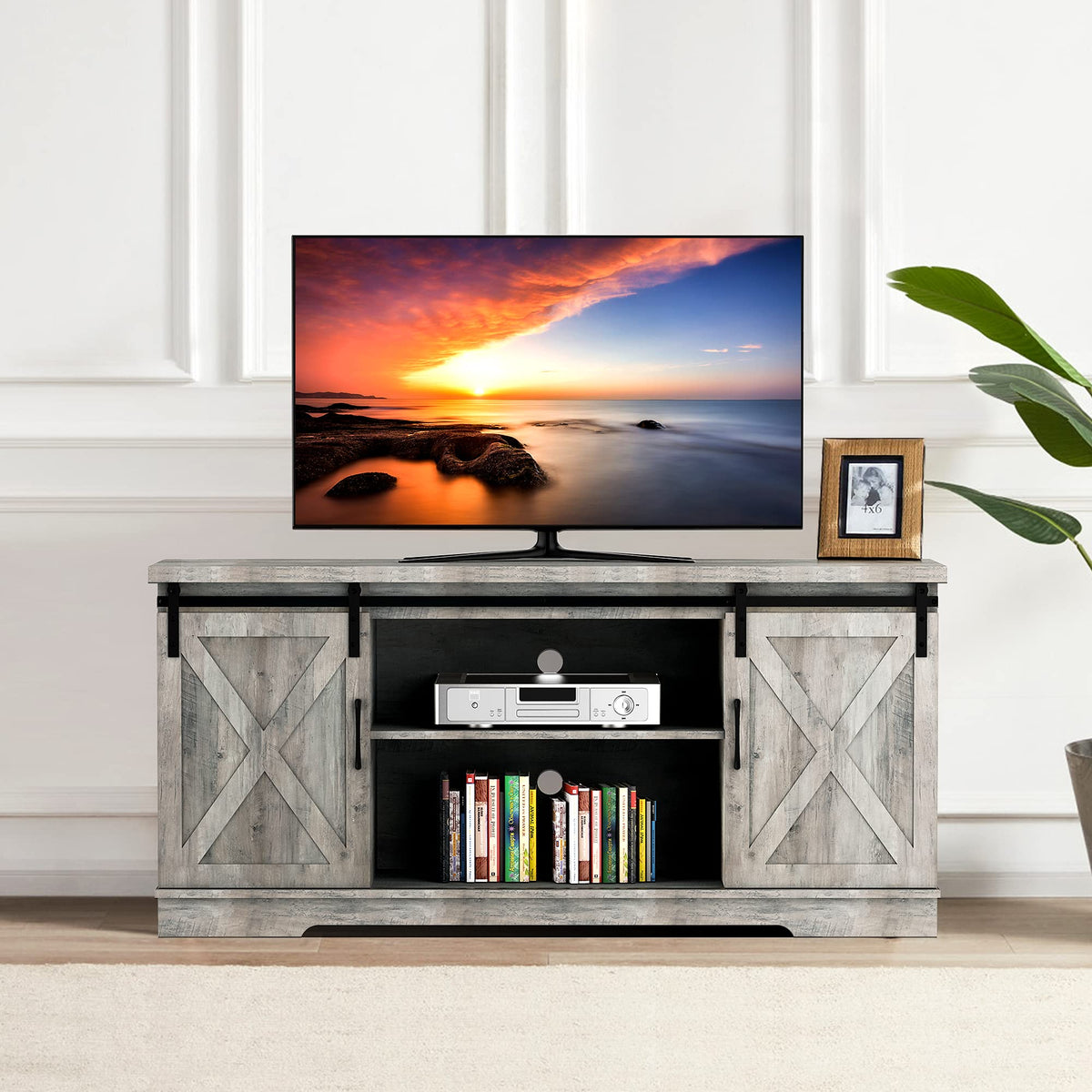 Farmhouse TV Stand for 65 Inch TV N1808