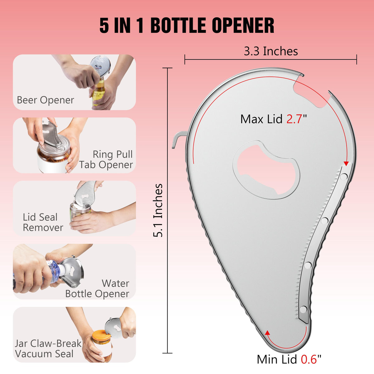 Multifunction Bottle Opener X45359
