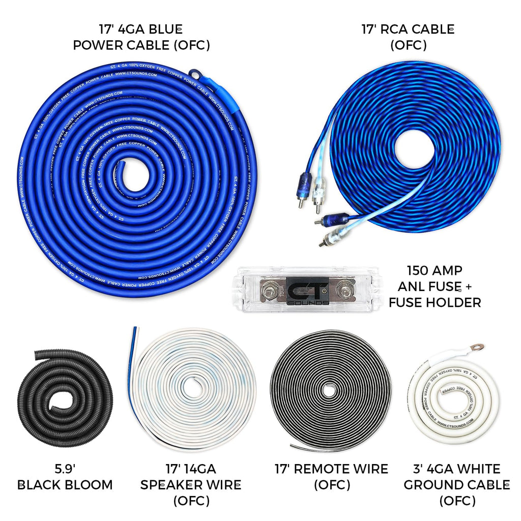 4 Gauge OFC Amp Wiring Install Kit Z2587