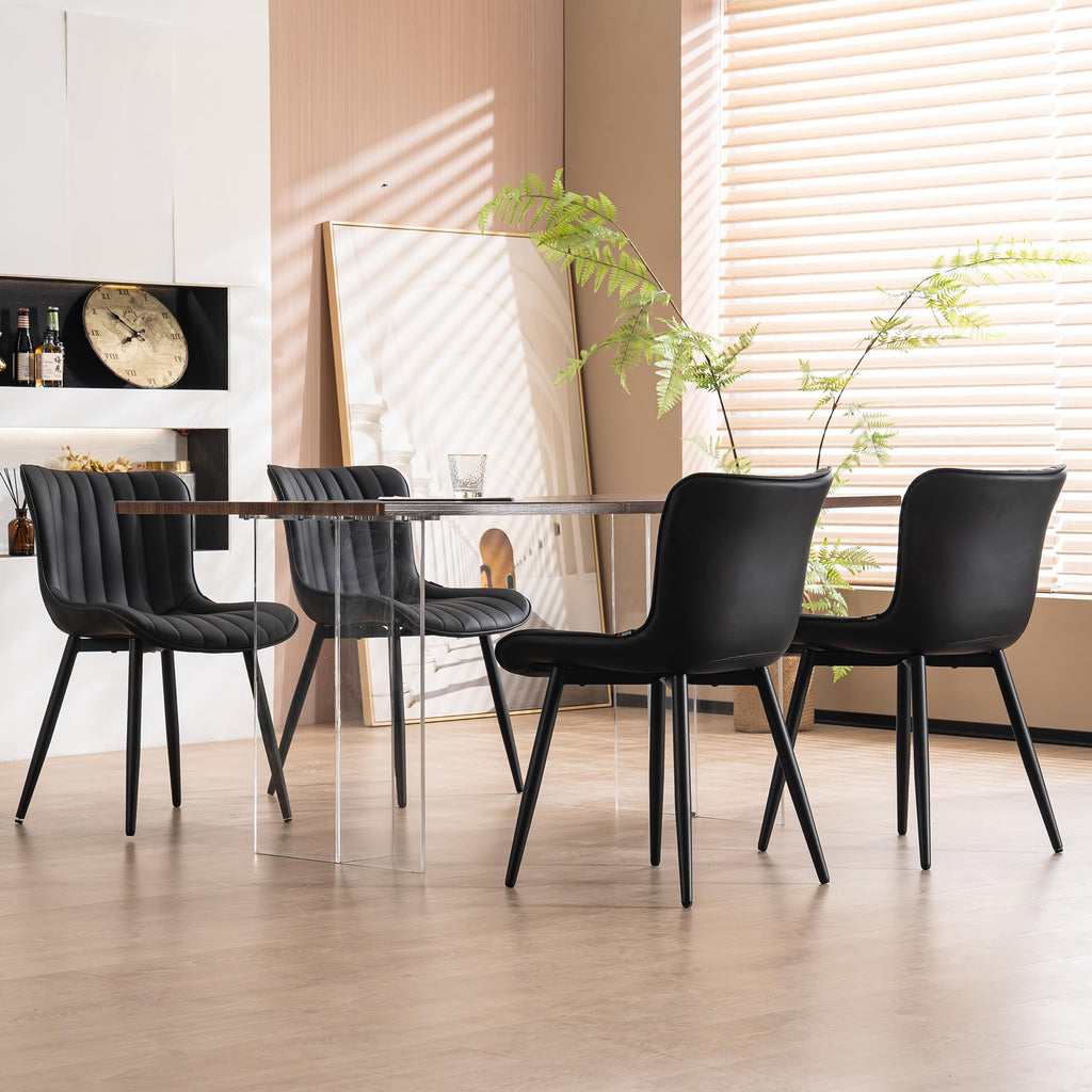 Black Dining Chairs Set of 2 K37266