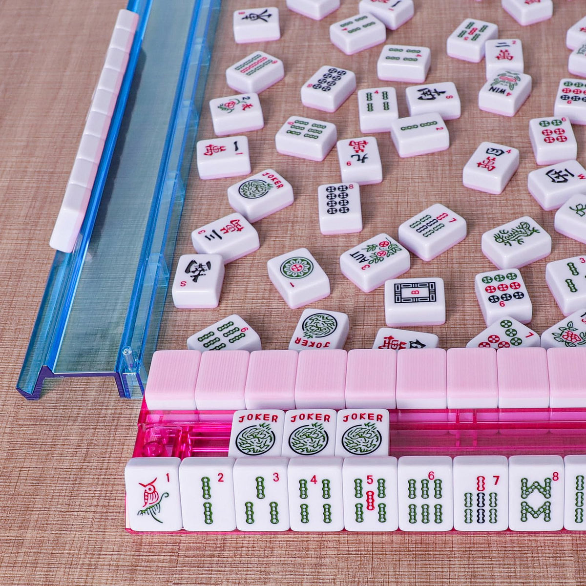 American Mahjong Game Set 166 Pink Tiles W953791