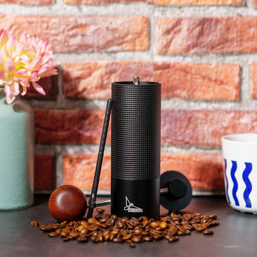 Manual Hand Crank Stainless Steel Conical Burr Coffee Grinder L21047