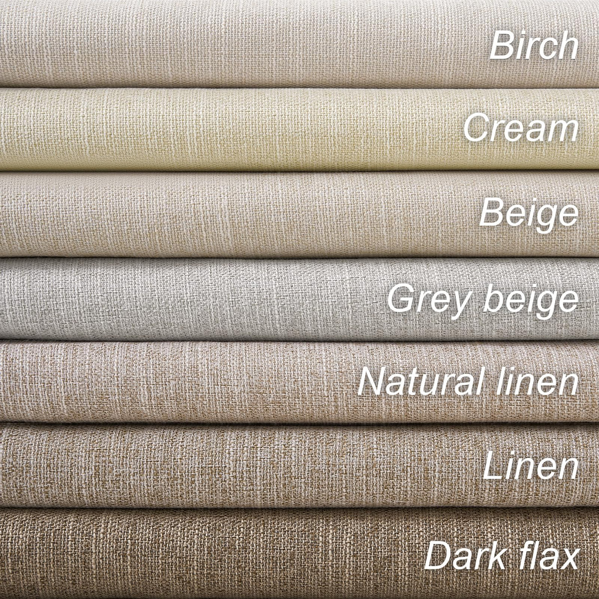 Cream Linen Blackout Curtains 84 Inch Pinch Pleat D92978