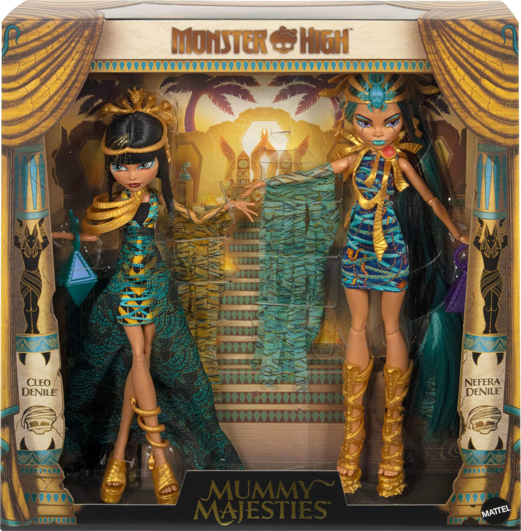 Fashion Doll Set 2-Pack with Golden Accessories & Clothes O236