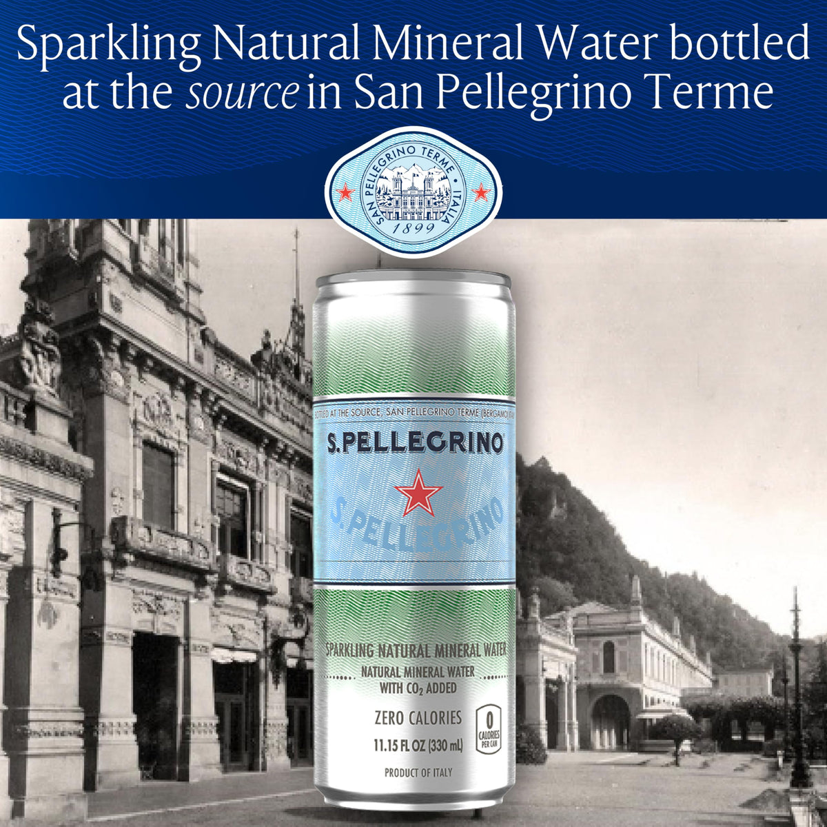 Sparkling Natural Mineral Water 11.15 Fl. Oz (Pack of 24) N35857