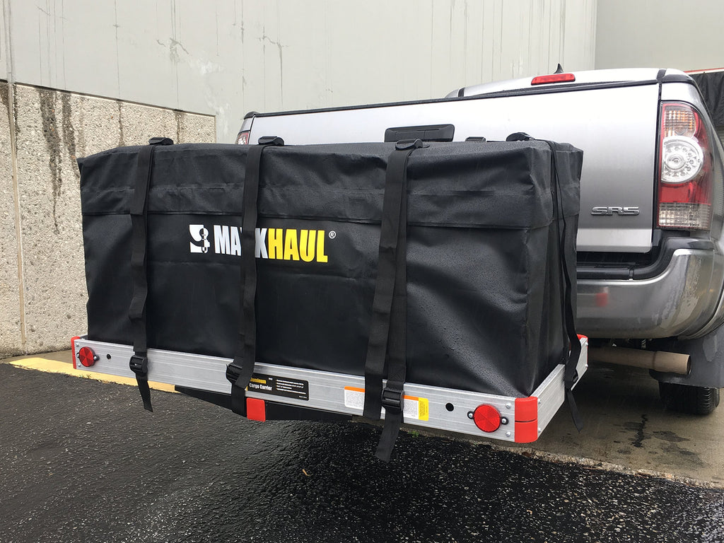Aluminum Hitch Cargo Carrier with High Side Rails D628